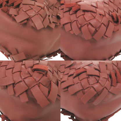 Bottega Veneta Intrecciato, Burgundy, Leather, shoulder