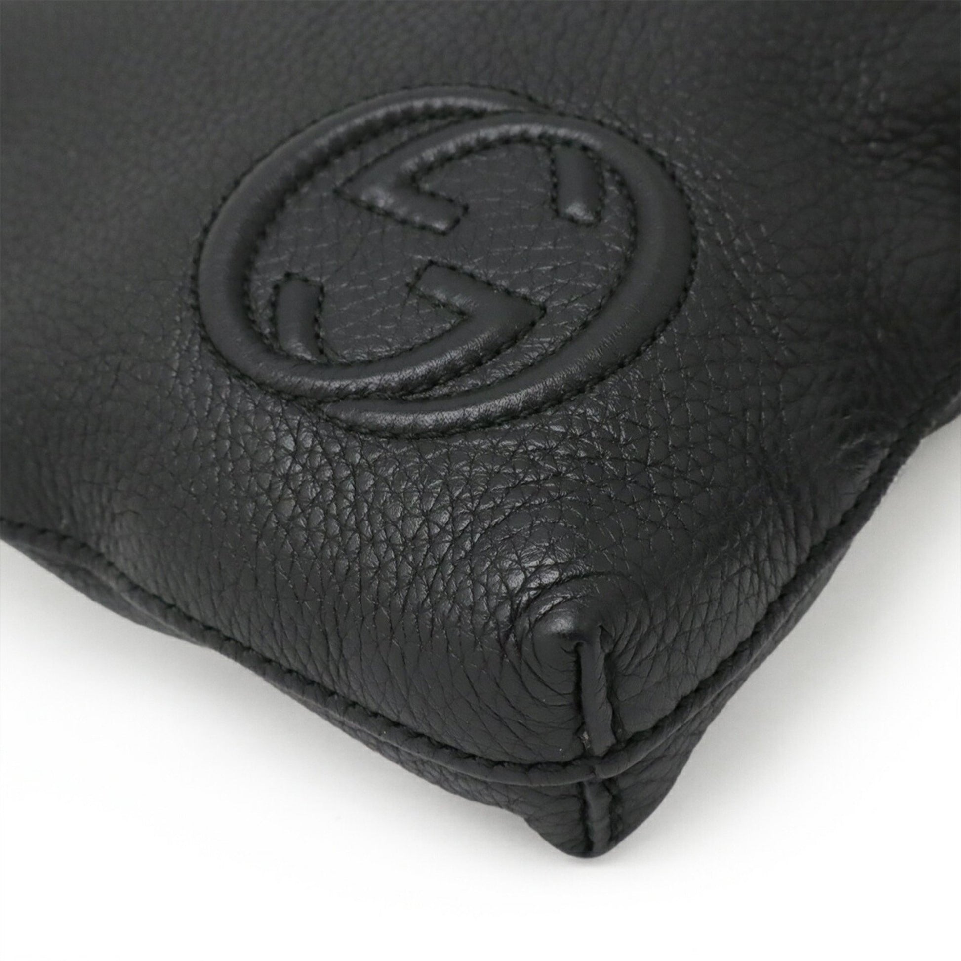 Gucci Soho, Black, Leather, shoulder