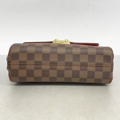 Louis Vuitton Croisette, Brown, Canvas, handbag