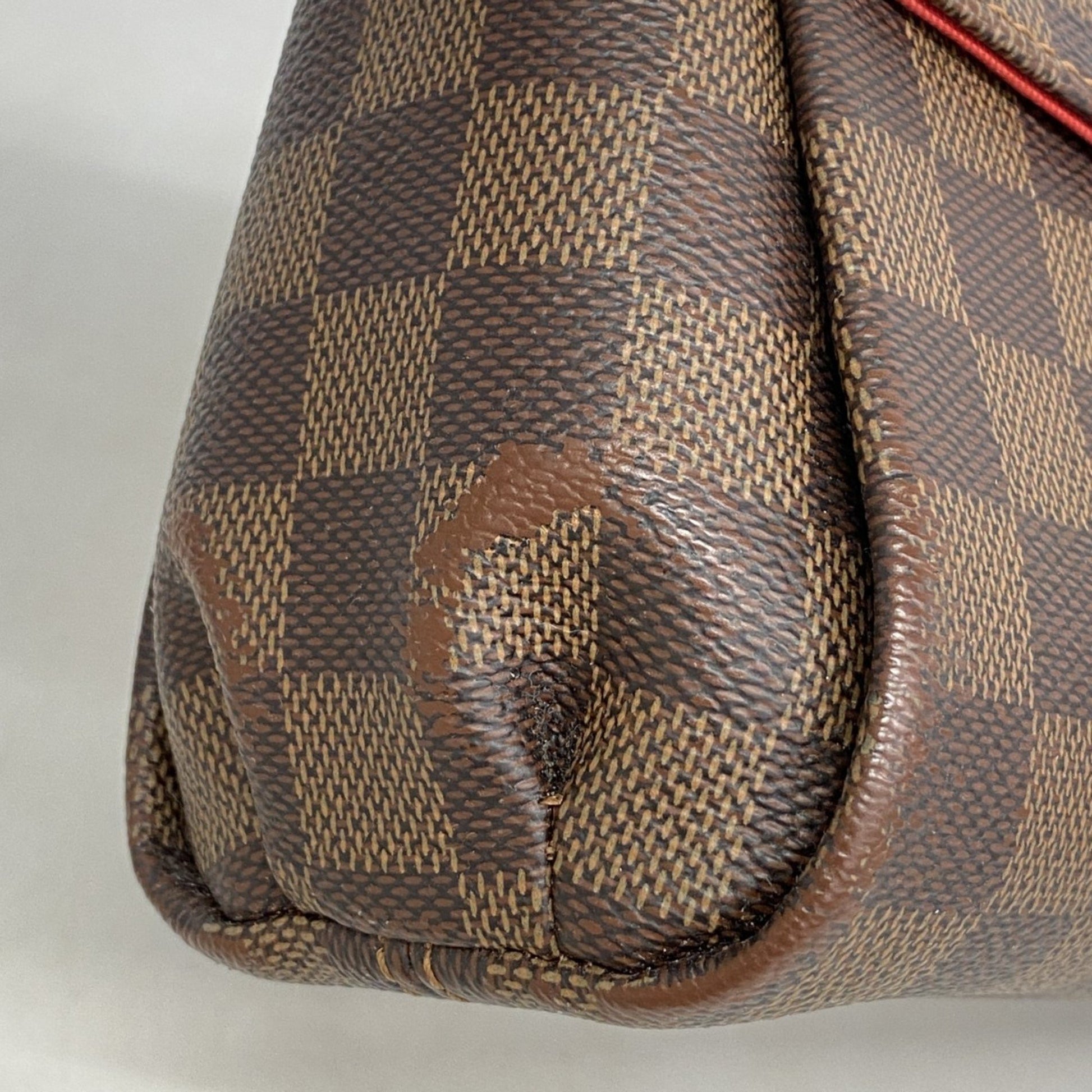 Louis Vuitton Croisette, Brown, Canvas, handbag