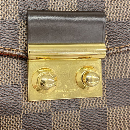 Louis Vuitton Croisette, Brown, Canvas, handbag