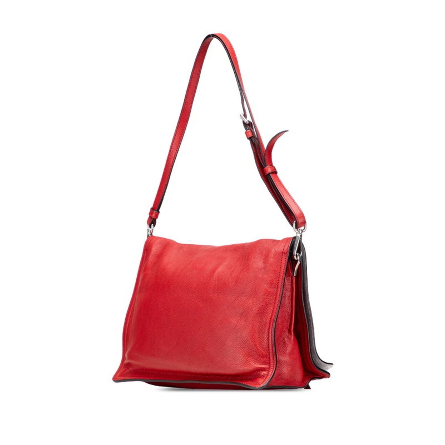 Prada Etiquette, Red, Leather, shoulder