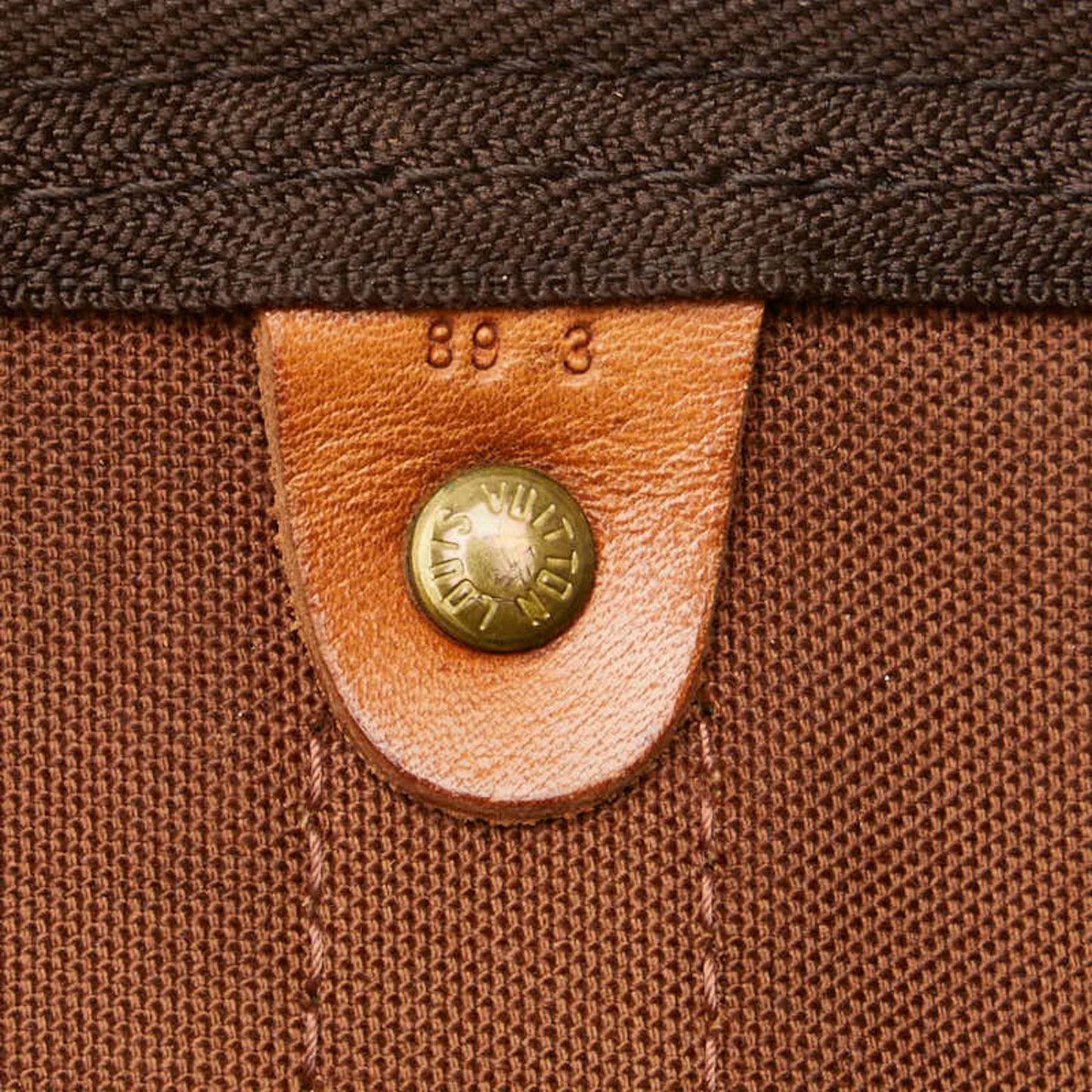 Louis Vuitton Keepall 55, Brown, Canvas, travel