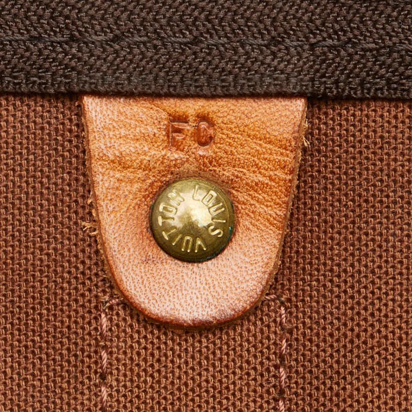 Louis Vuitton Keepall 55, Brown, Canvas, travel