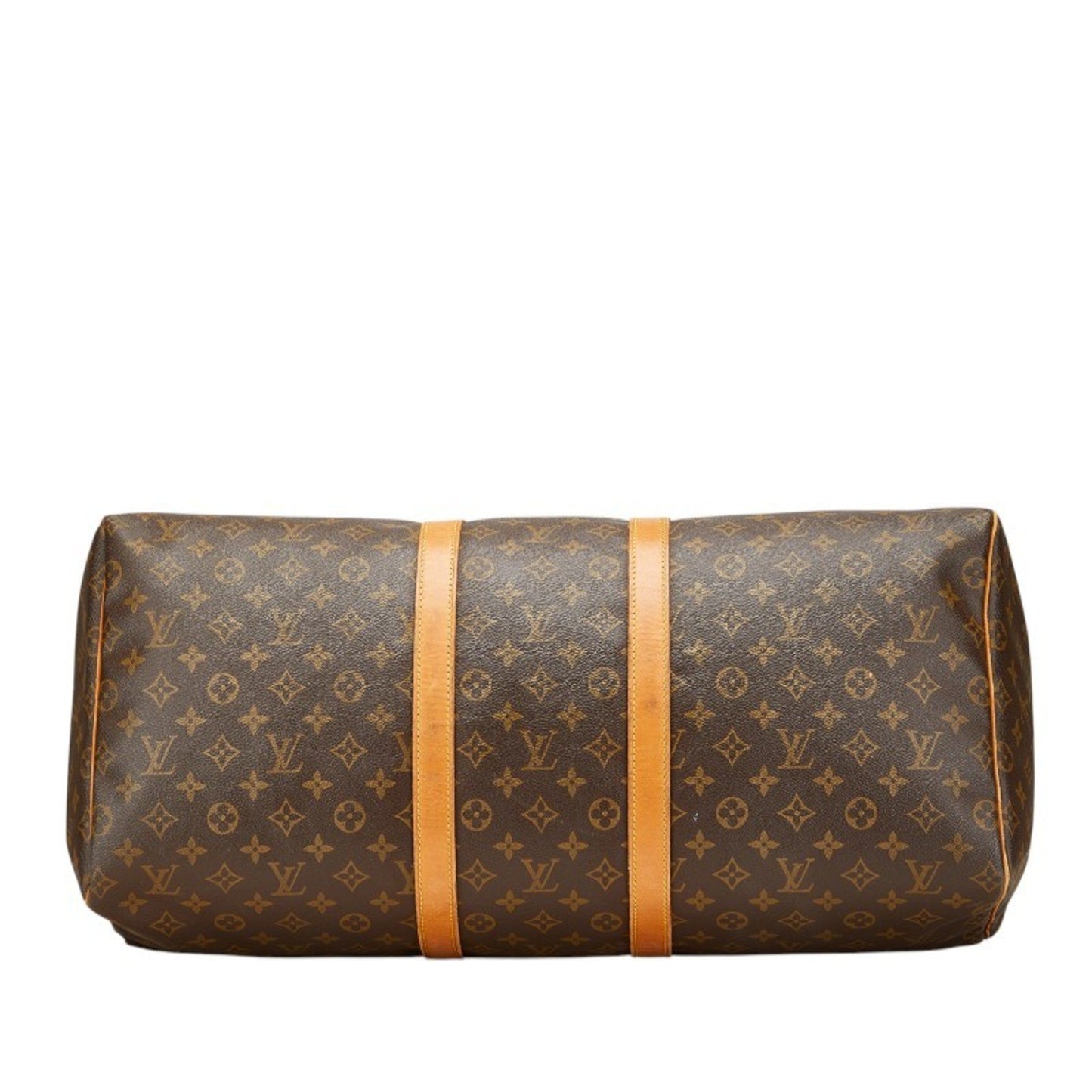 Louis Vuitton Keepall 55, Brown, Canvas, travel
