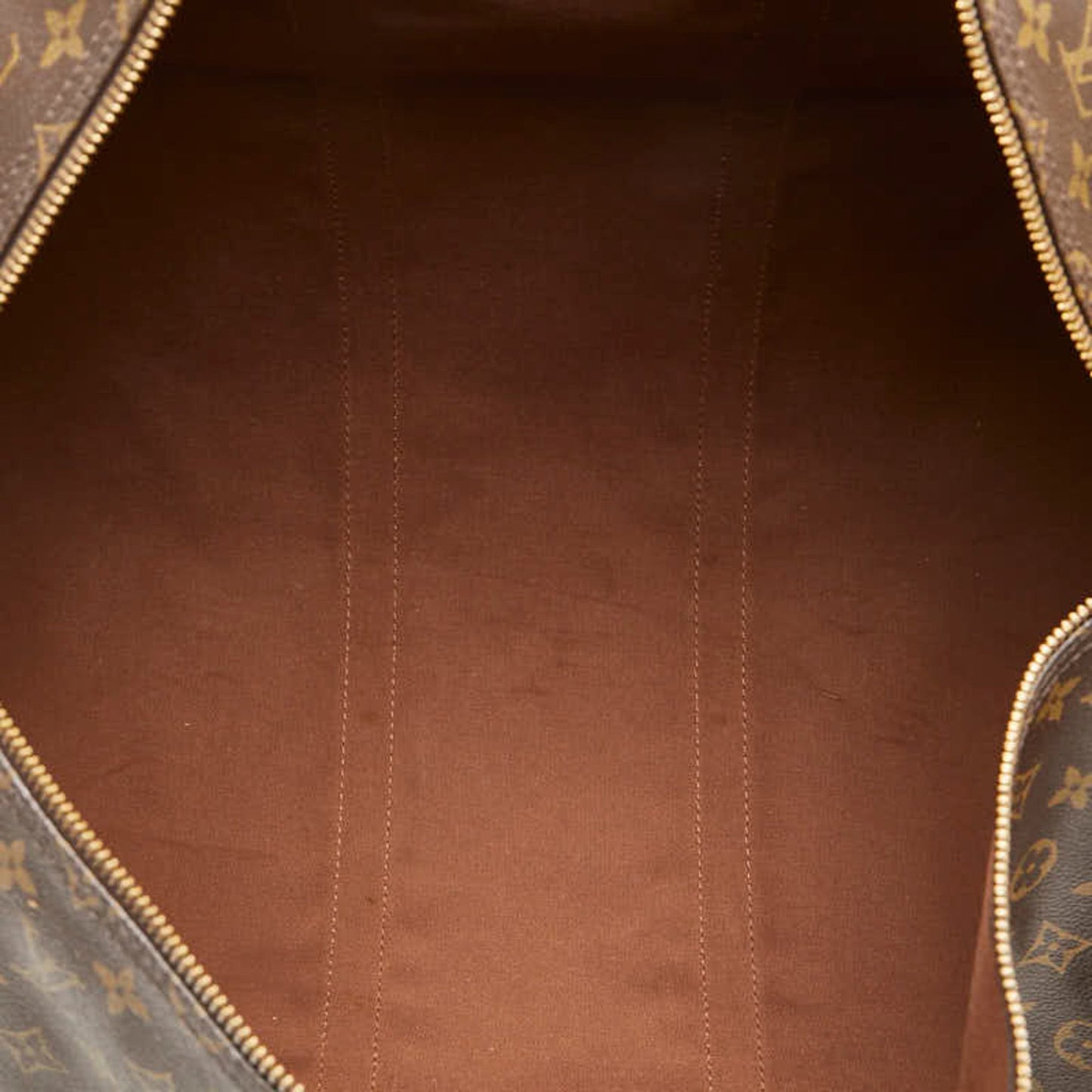 Louis Vuitton Keepall 55, Brown, Canvas, travel