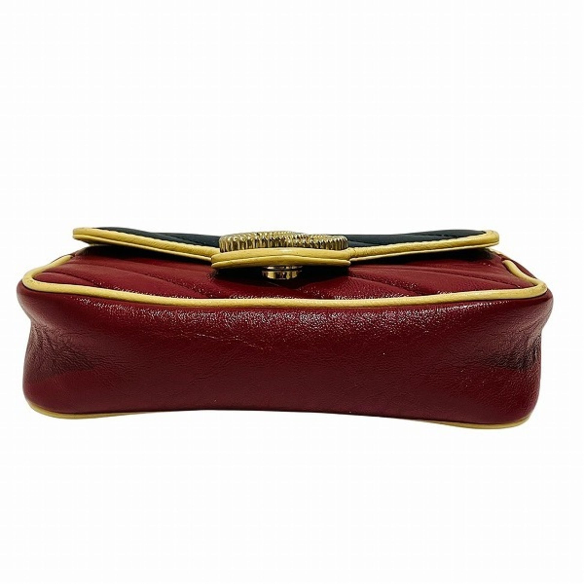 Gucci Marmont, Red, Leather, shoulder