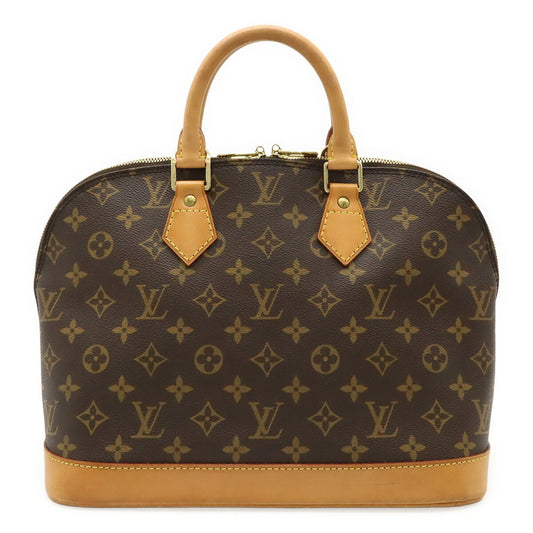 Louis Vuitton Alma, Brown, Canvas, handbag