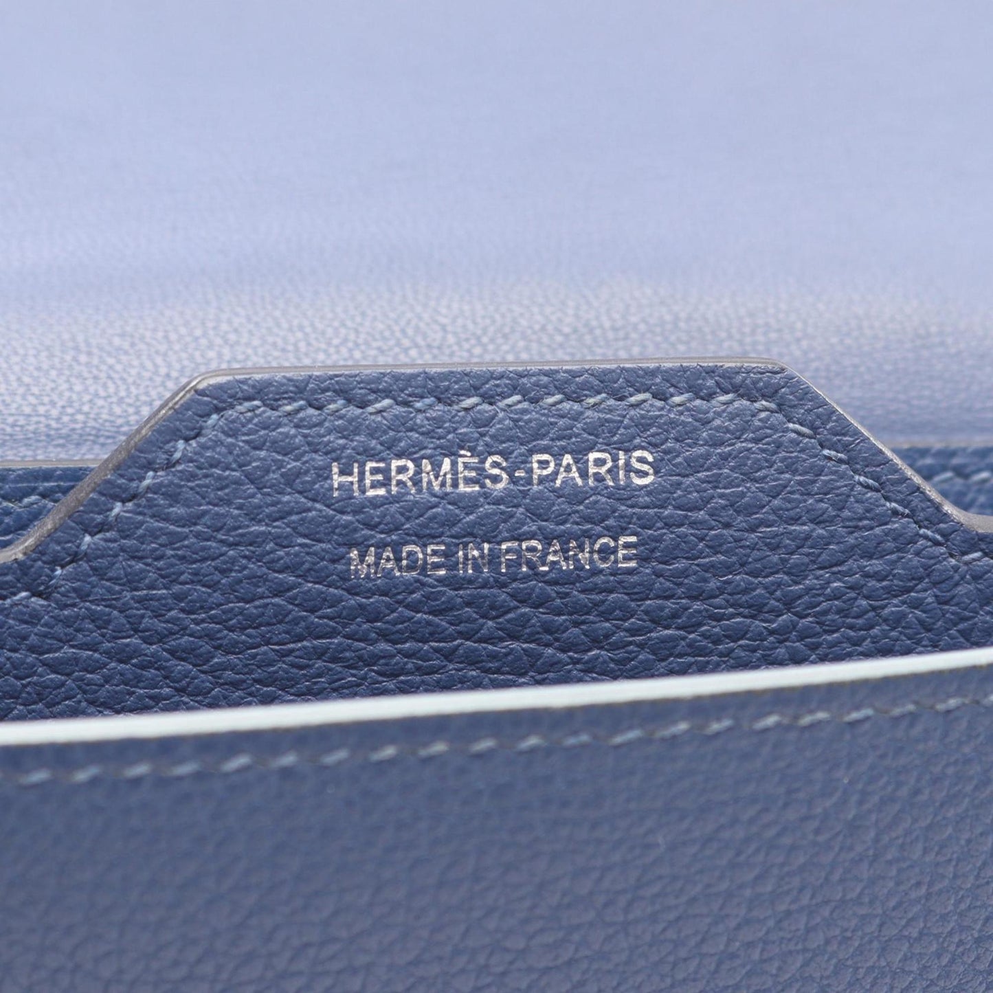 Hermès Passant, Blue, Leather, wallet