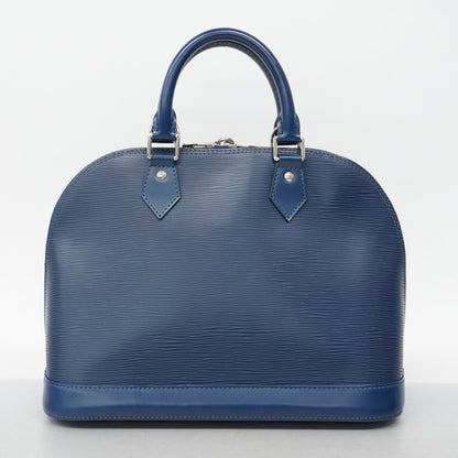 Louis Vuitton Alma, Navy, Canvas, handbag