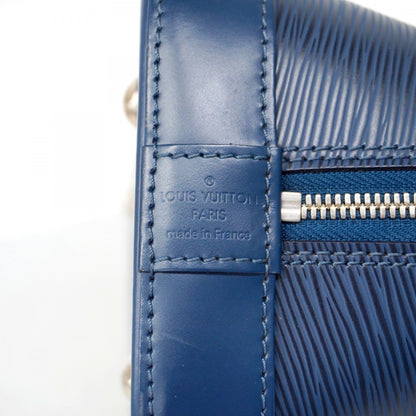 Louis Vuitton Alma, Navy, Canvas, handbag