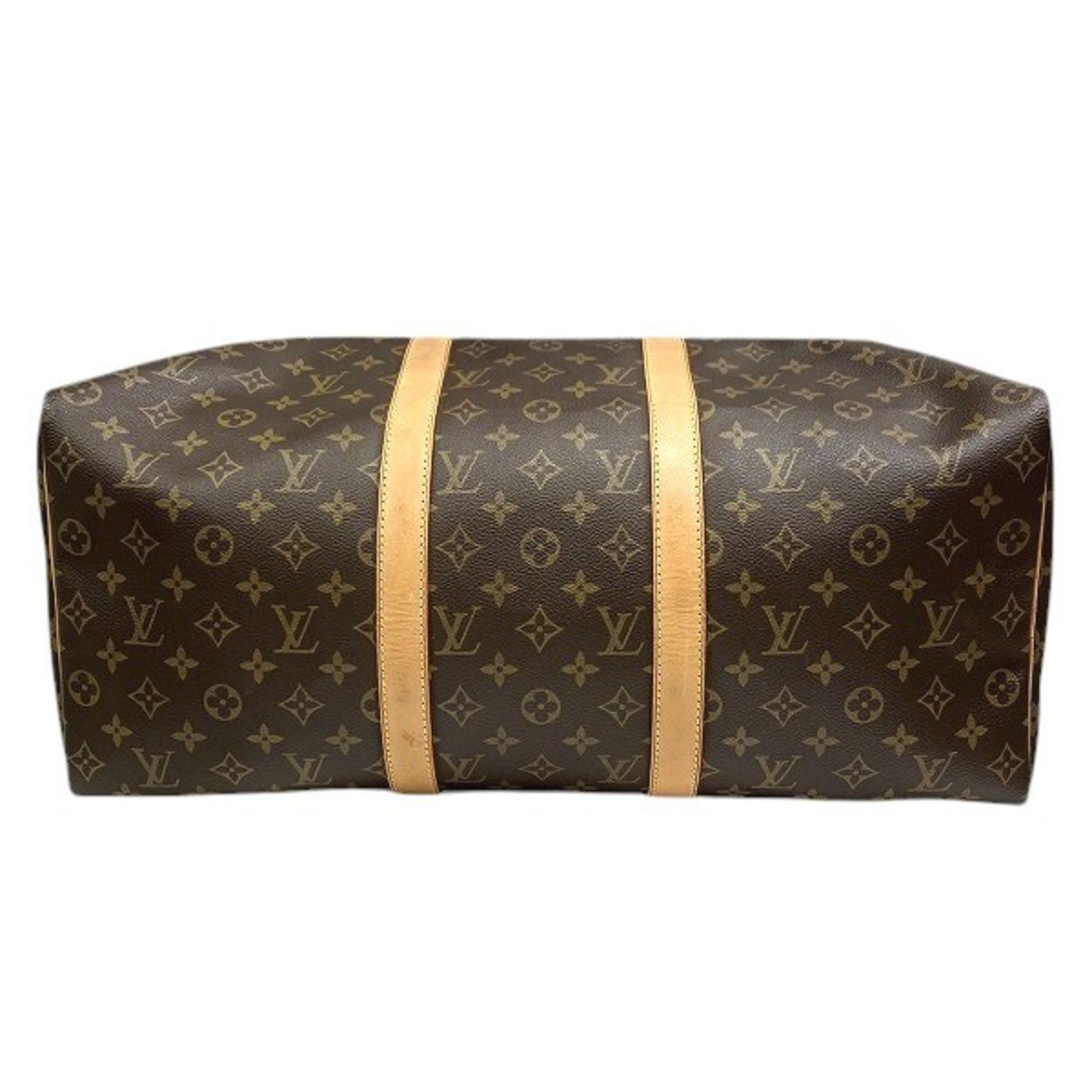 Louis Vuitton Keepall 50, Brown, Canvas, travel