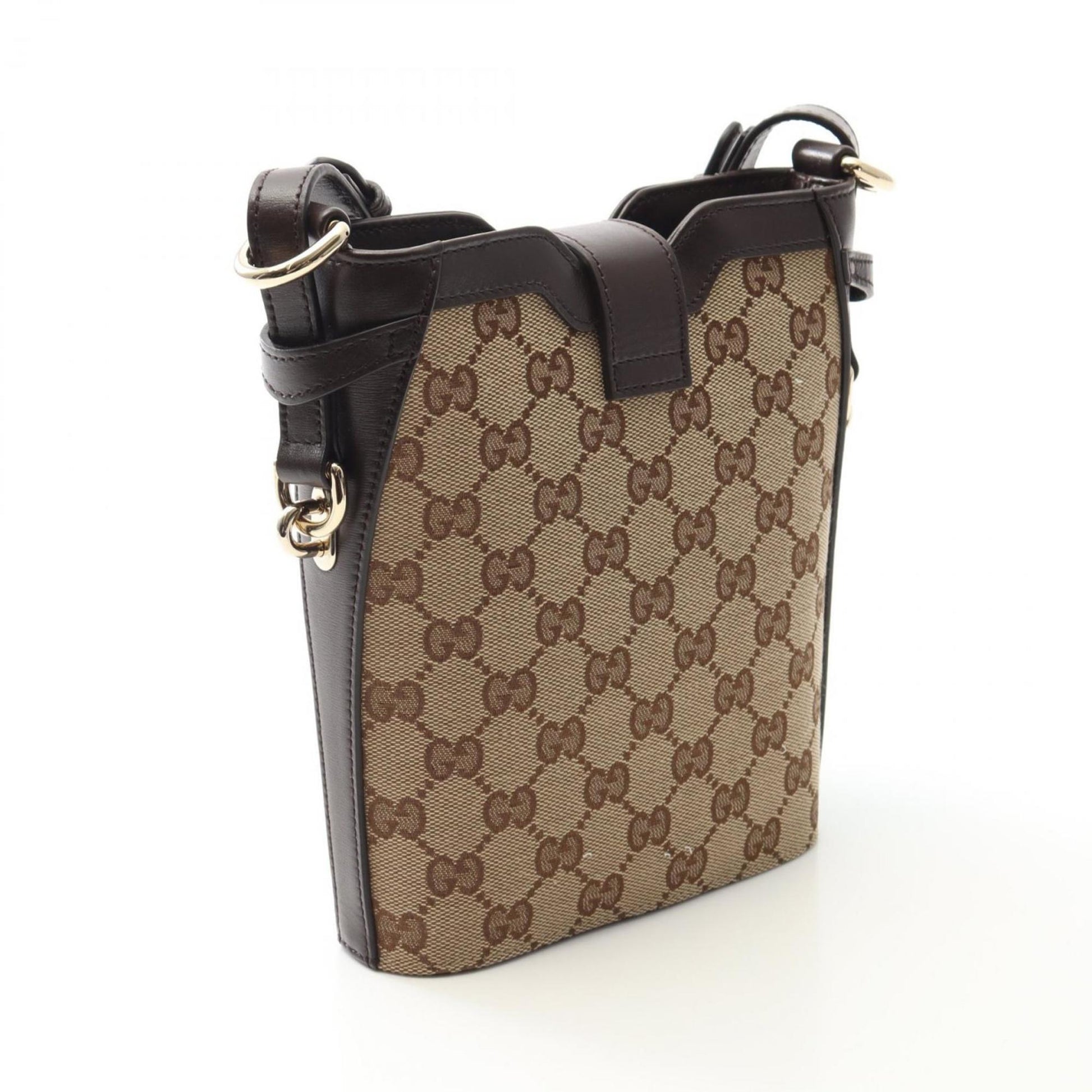 Gucci Mini Bucket Bag, "BEIGE, BROWN", "CANVAS, LEATHER", shoulder