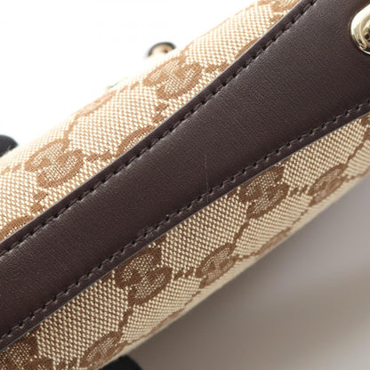 Gucci Mini Bucket Bag, "BEIGE, BROWN", "CANVAS, LEATHER", shoulder