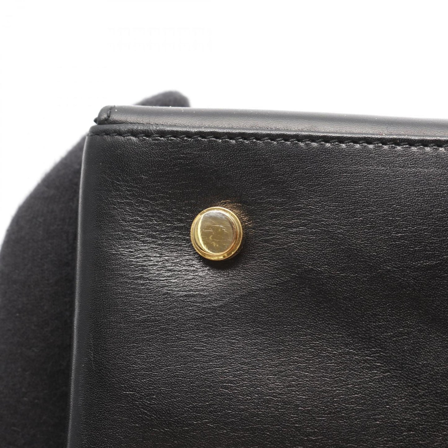 Salvatore Ferragamo Gancini, Black, Leather, handbag