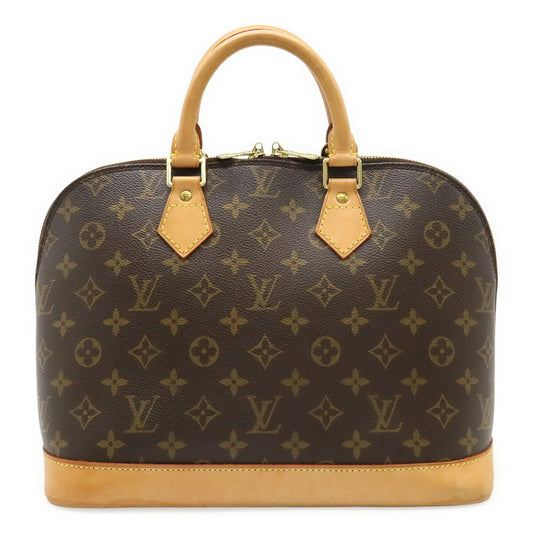 Louis Vuitton Alma, Brown, Canvas, handbag