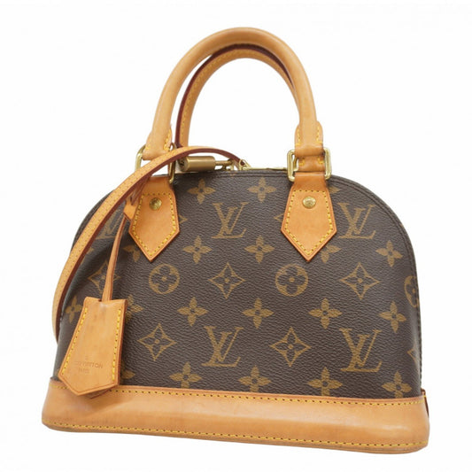 Louis Vuitton Alma BB, Brown, Canvas, handbag