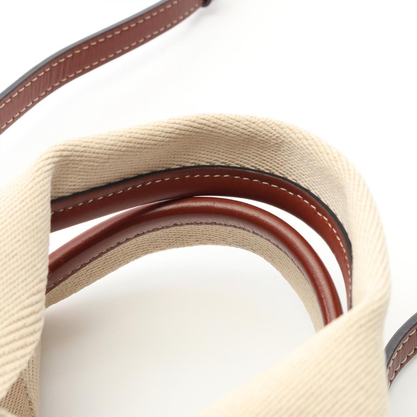 Chloé Woody, Beige, Canvas, handbag