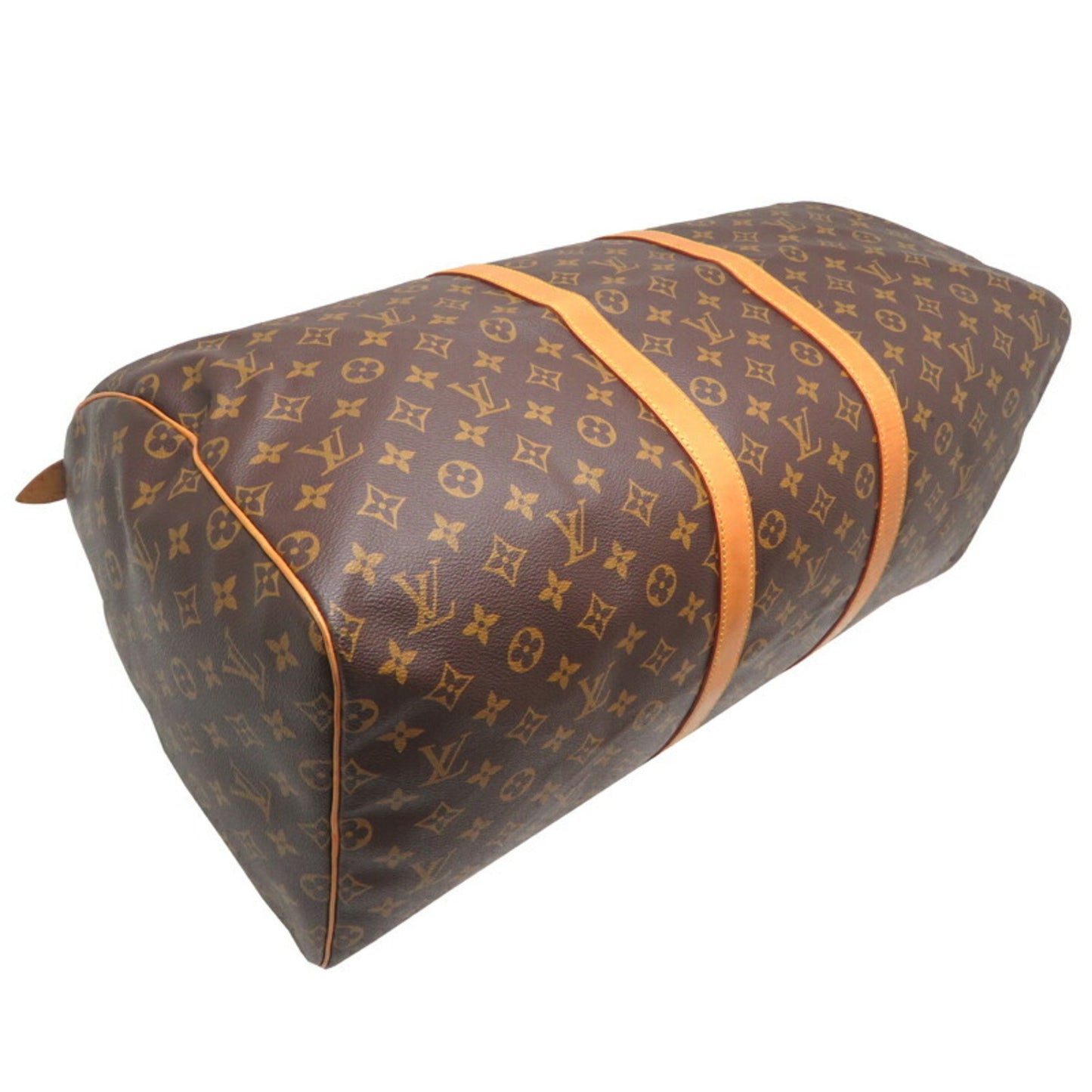 Louis Vuitton Keepall 55, Brown, Canvas, travel