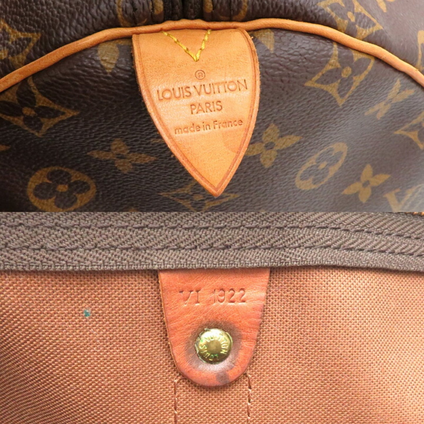 Louis Vuitton Keepall 55, Brown, Canvas, travel