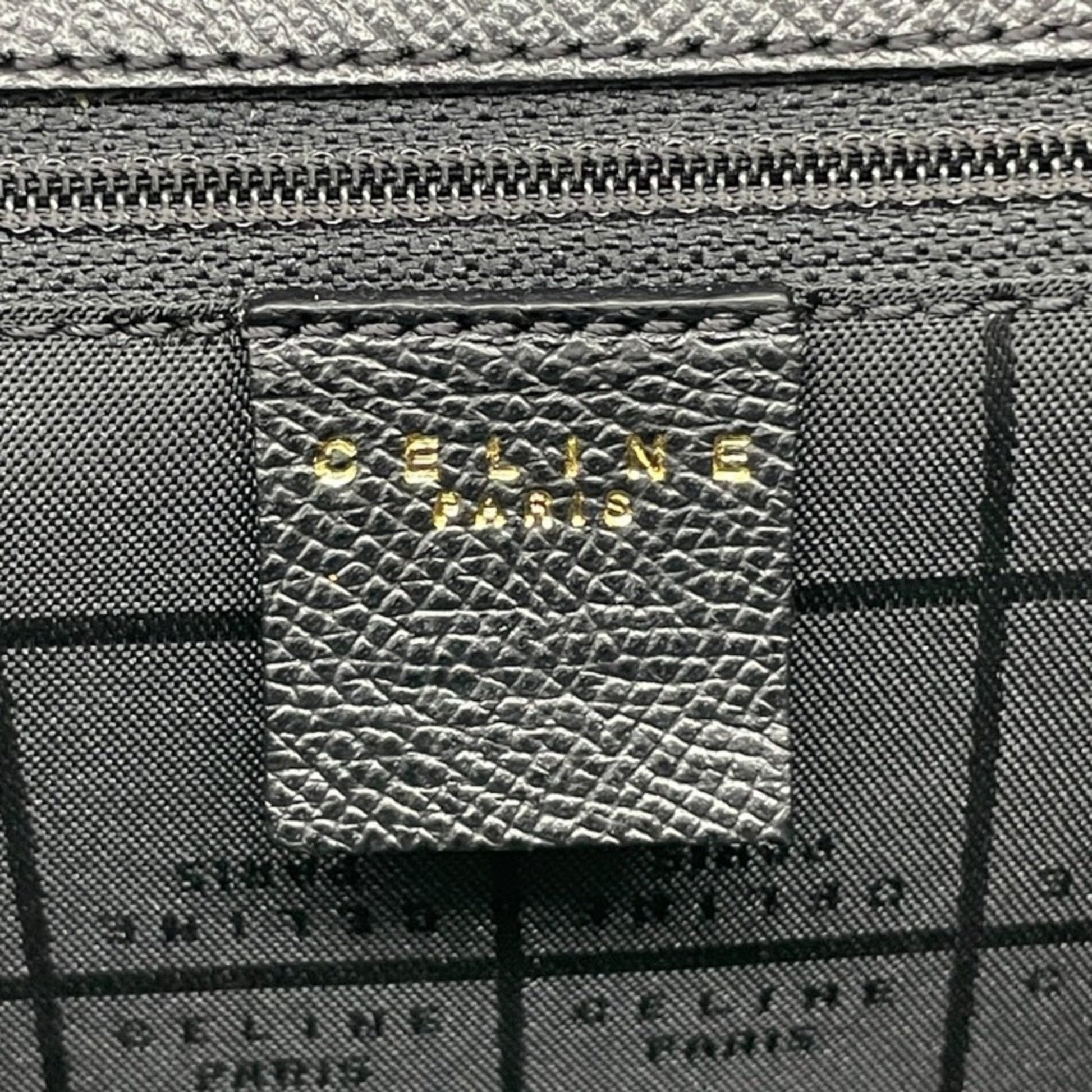 Céline -, Black, Leather, handbag