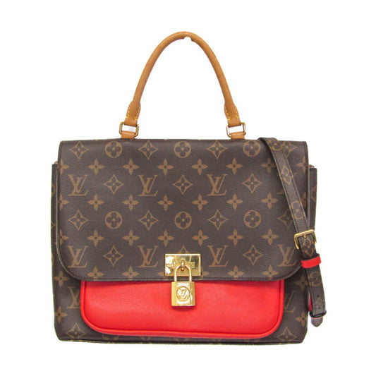 Louis Vuitton Marignan, Brown, Canvas, handbag