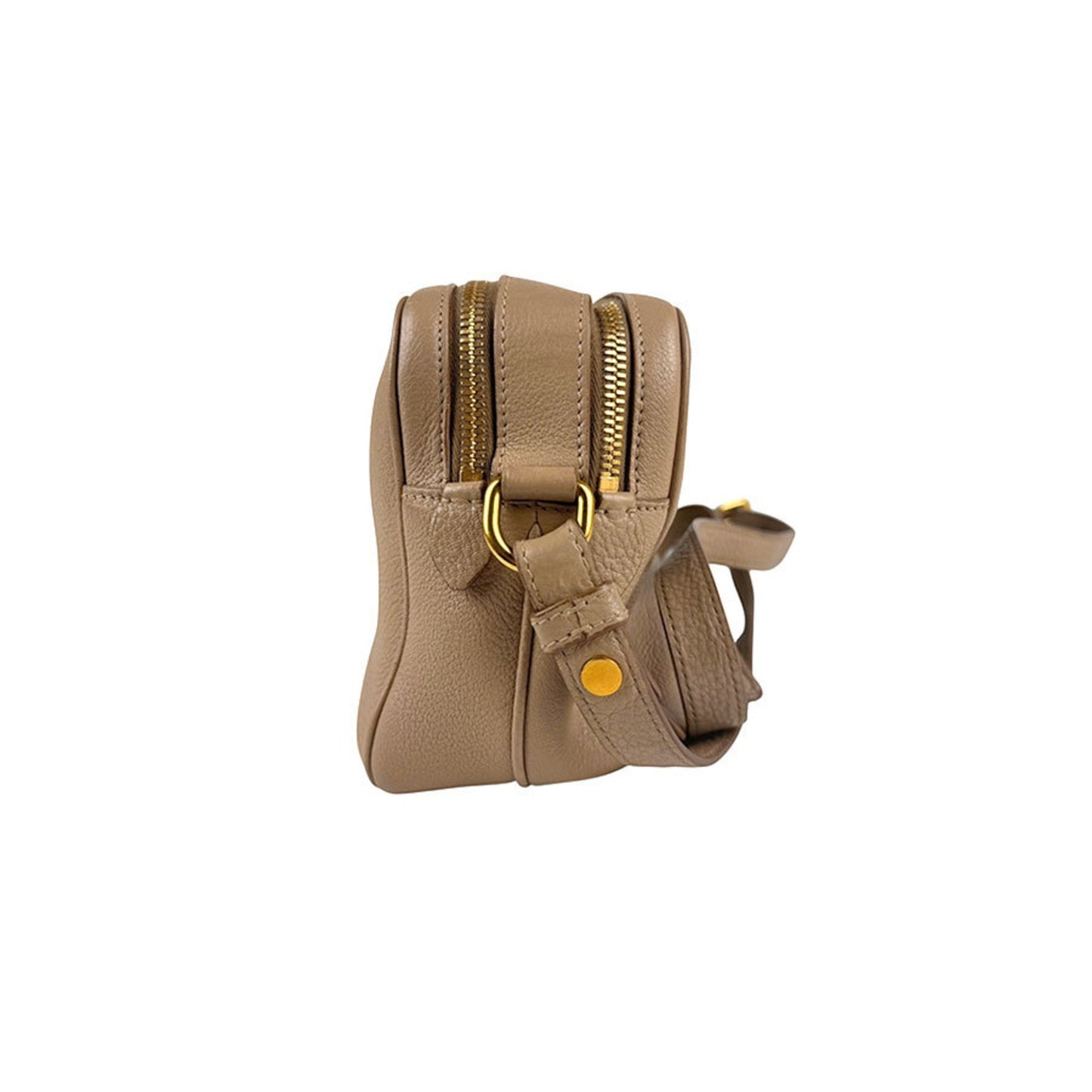 Prada Vitello phenix, Beige, Leather, shoulder