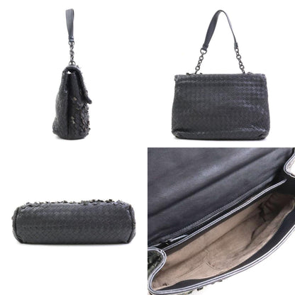 Bottega Veneta Olimpia, Black, Leather, shoulder