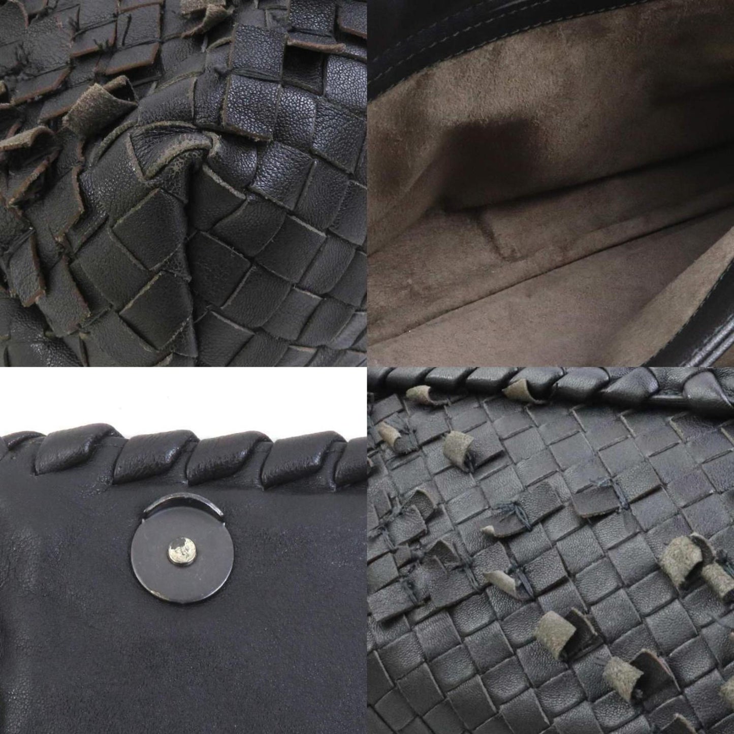 Bottega Veneta Olimpia, Black, Leather, shoulder