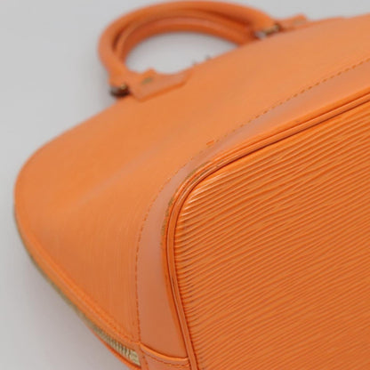 Louis Vuitton Alma, Orange, Leather, handbag