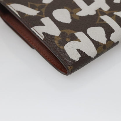 Louis Vuitton Porte Monnaie Credit, Brown, Canvas, wallet