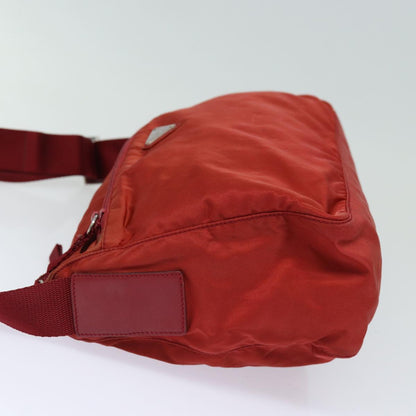 Prada Tessuto, Red, Canvas, shoulder