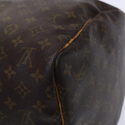 Louis Vuitton Keepall 55, Brown, Canvas, travel