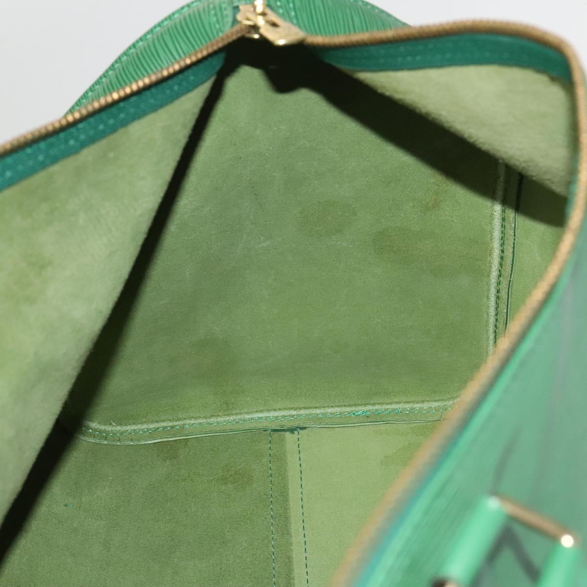 Louis Vuitton Keepall 50, Green, Leather, travel