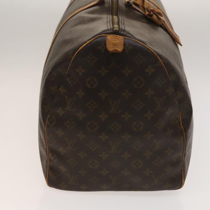 Louis Vuitton Keepall 60, Brown, Canvas, travel