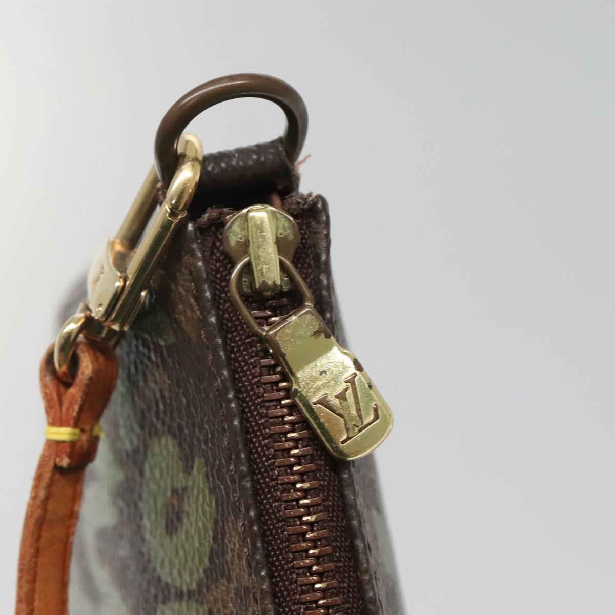 Louis Vuitton Pochette Accessoire, Brown, Canvas, clutch