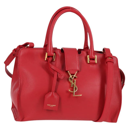 Saint Laurent Chyc, Red, Leather, handbag
