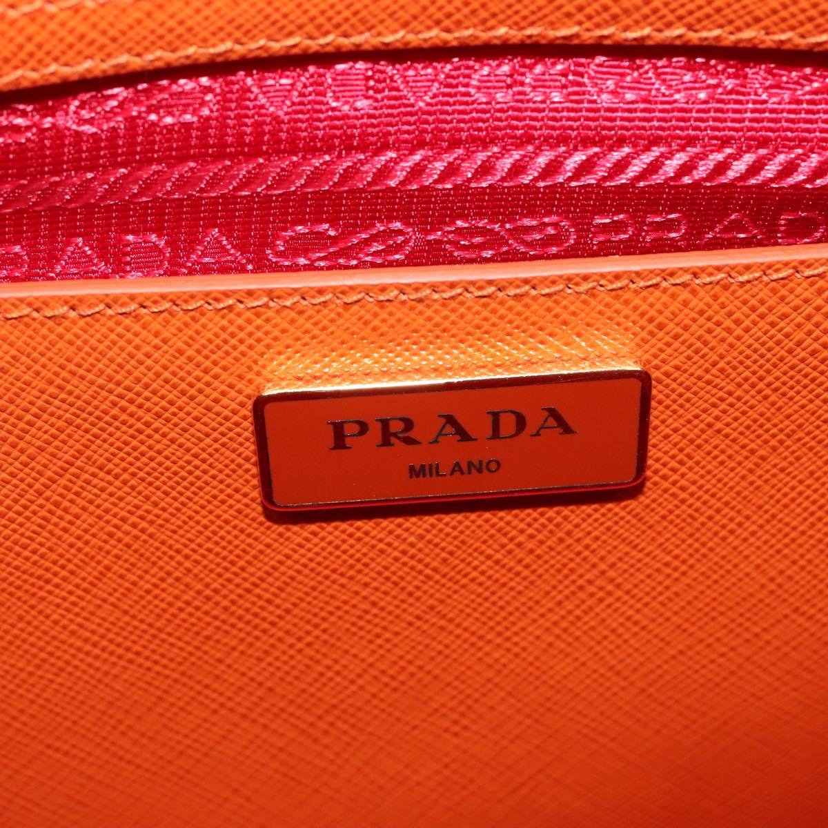 Prada Galleria, Orange, Leather, handbag