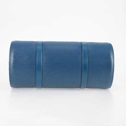 Louis Vuitton Soufflot, Blue, Leather, handbag