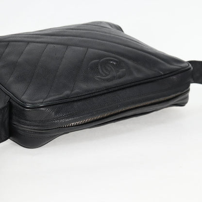 Chanel Camera, Black, Leather, shoulder
