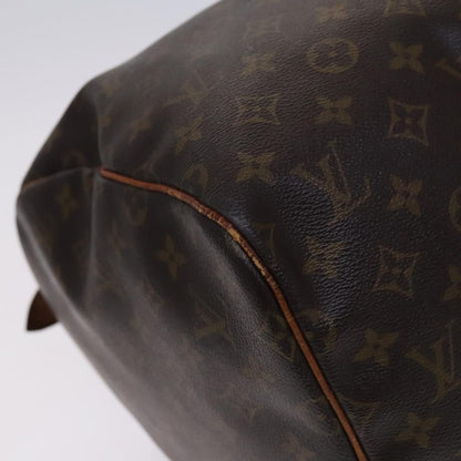Louis Vuitton Keepall 55, Brown, Canvas, travel
