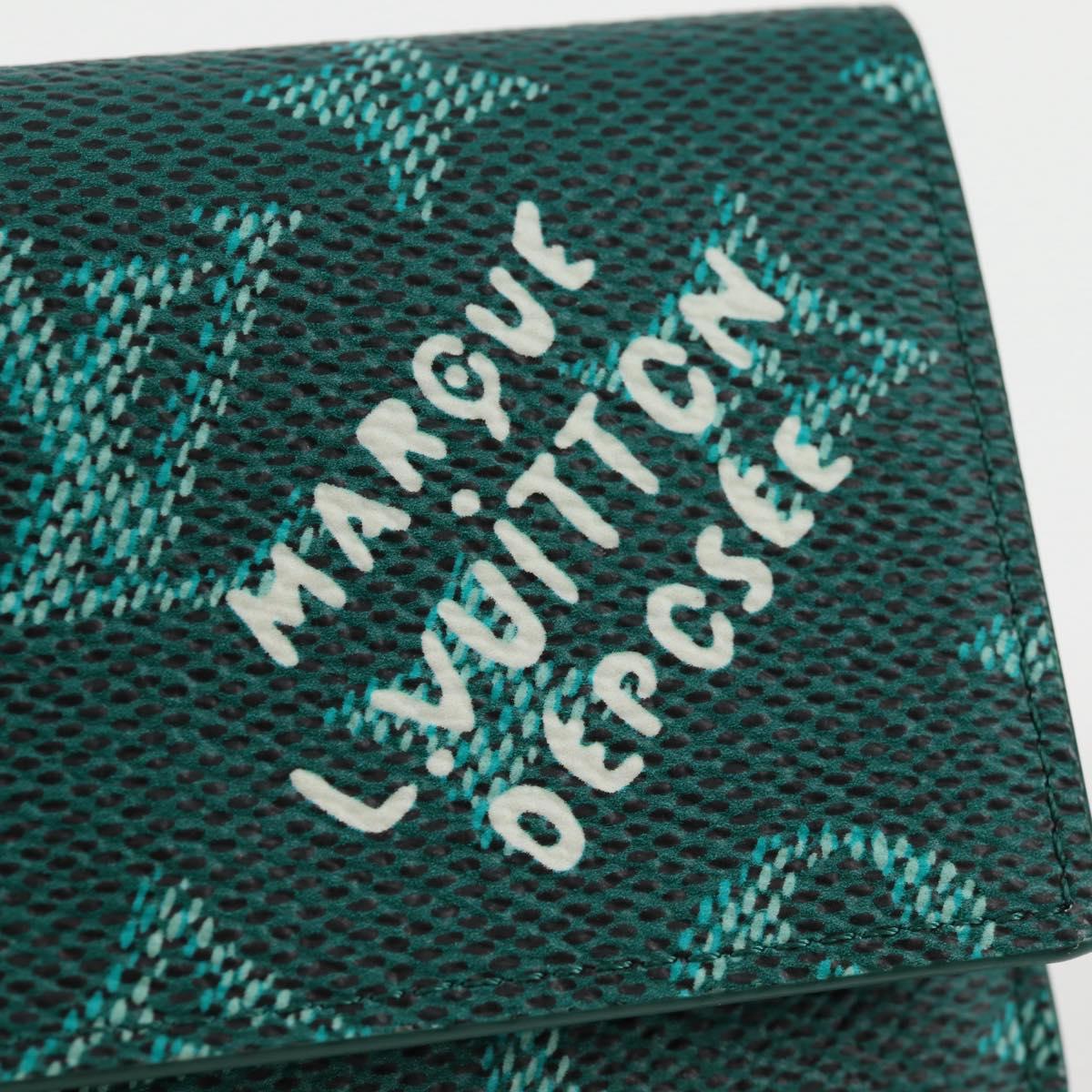 Louis Vuitton Victor, Green, Canvas, wallet