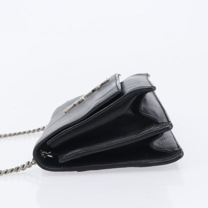 Saint Laurent West Hollywood Leather, Black, Leather, Shoulder Bag