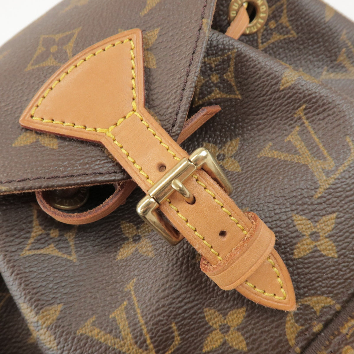 Louis Vuitton Vintage Montsouris Monogram Canvas, Brown, Canvas, Backpack