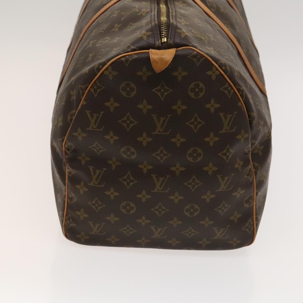 Louis Vuitton Keepall 55, Brown, Canvas, travel