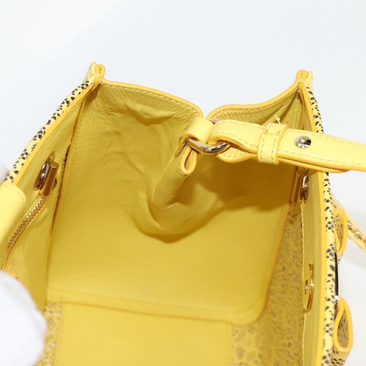 Salvatore Ferragamo Vara, Yellow, Leather, shoulder