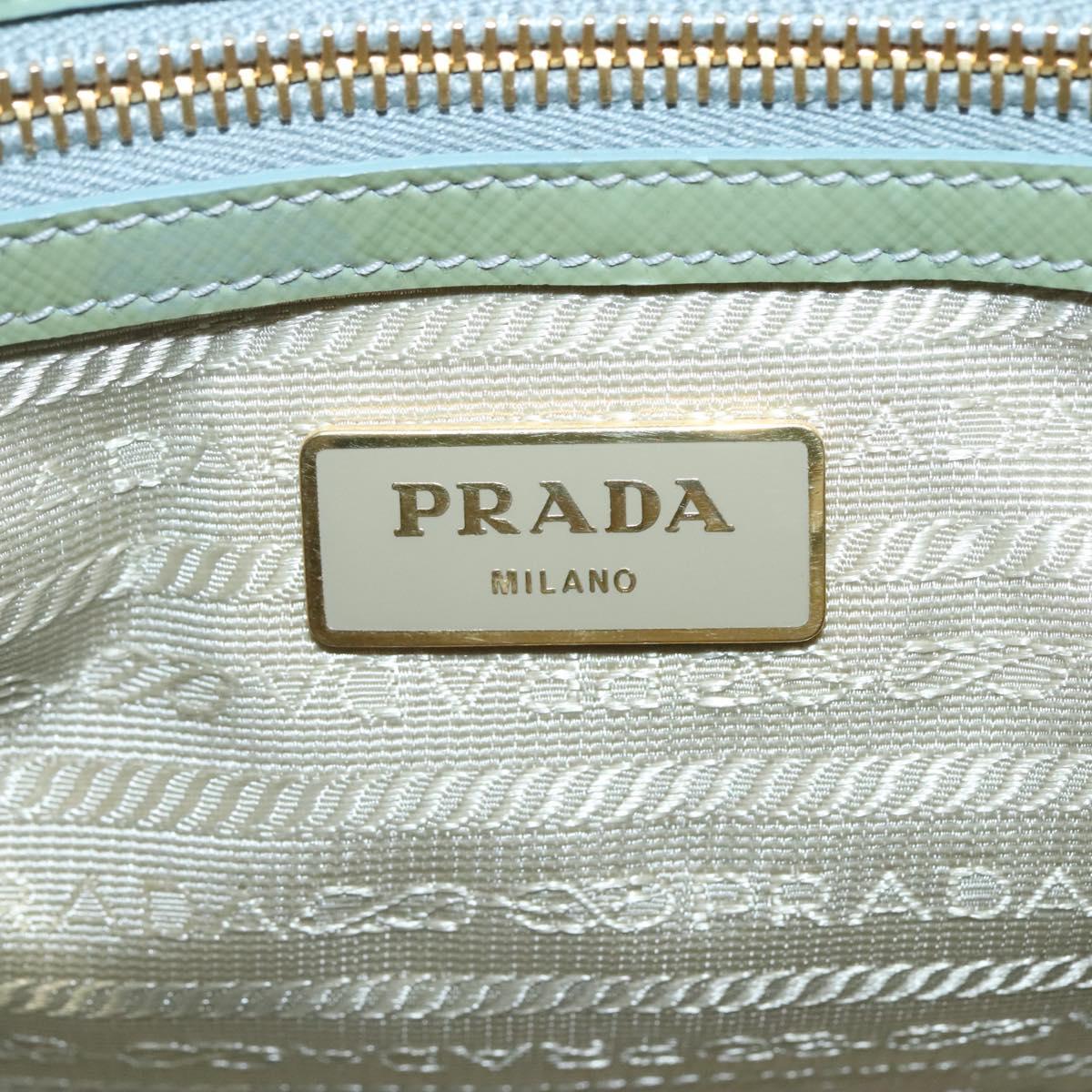 Prada Galleria, Green, Leather, handbag