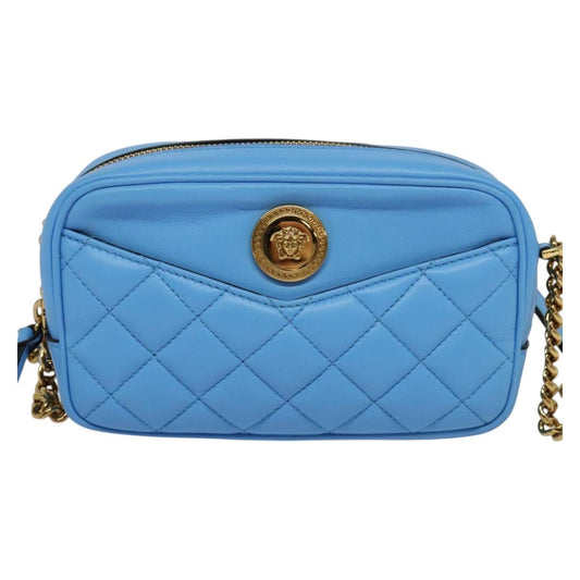 Versace Medusa, Blue, Leather, shoulder