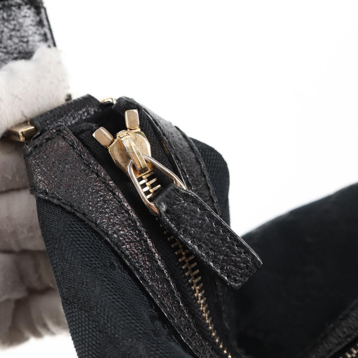 Gucci GG canvas, Black, Canvas, shoulder