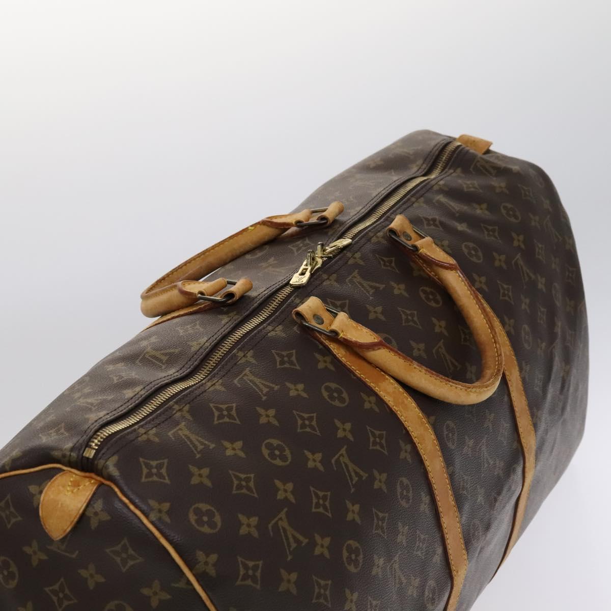 Louis Vuitton Keepall 60, Brown, Canvas, travel